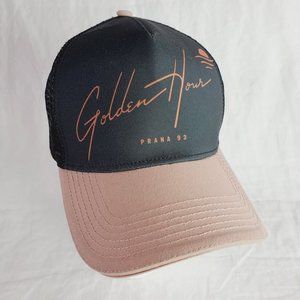 Prana La Viva Golden Hour Sunset Trucker Hat Adjustable Mesh Snapback Cap